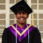 Dimitri Mohamed, winner of the Outstanding Undergraduate scholarship