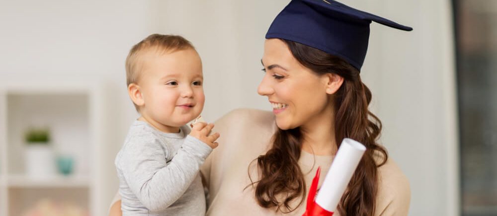 Graduate with a child who received Rhode Island scholarships