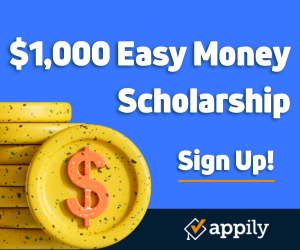 $1,000 Appily Easy College Money Scholarship