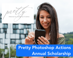 Pretty Photoshop Actions Annual Scholarship