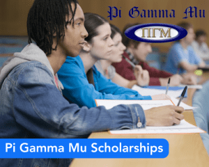 Pi Gamma Mu Scholarships
