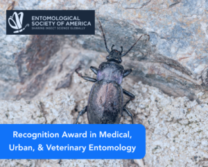 Recognition Award in Medical, Urban, & Veterinary Entomology