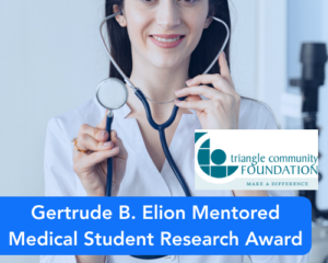 Gertrude B. Elion Mentored Medical Student Research Award