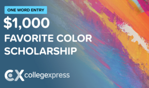 CollegeXpress $1,000 Favorite Color Scholarship